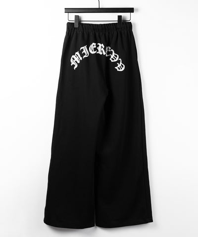 グランジロゴバックプリントスウェットワイドパンツ ／ grunge logo back print sweat wide pants