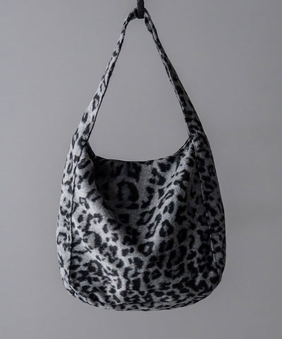 【 ２color 】レオパードワンハンドルショルダートートバッグ ／ leopard onehandle shoulder tote bag