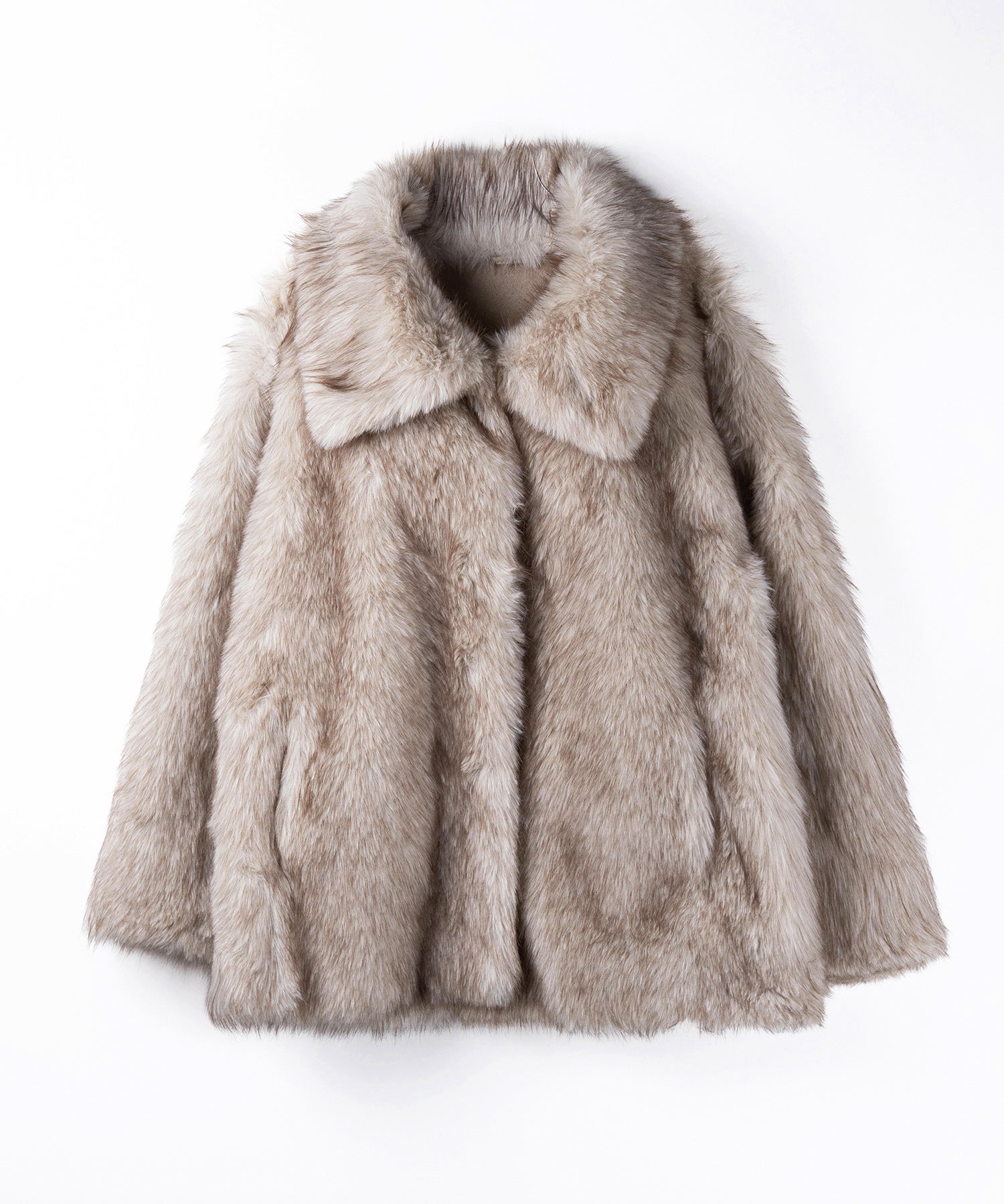 フェイクファーボリュームミドルコート ／ fake fur volume middle coat