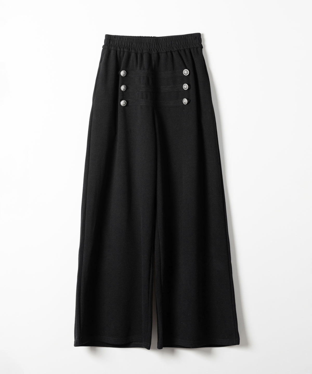 【 微起毛 】ナポレオンデザインボリュームワイドパンツ ／ napoleon design volume wide pants