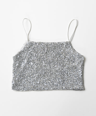 グリッタースパングルショートキャミソール ／ glitter spangle short camisole
