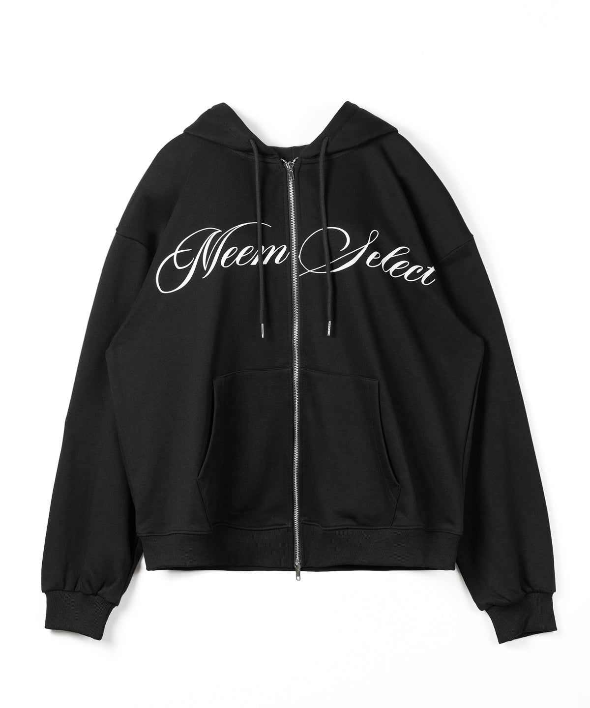 【 セットアップ可能 】レタリングロゴプリントダブルジップビッグパーカー ／ lettering logo print double zip BIG hoodie