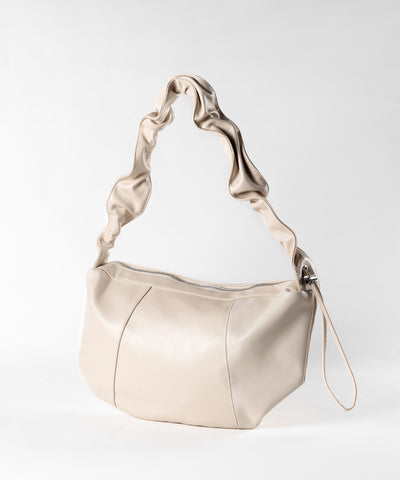 シャーリングハンドルショルダーバッグ ／ shirring handle shoulder bag