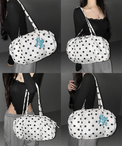 ドットミニボストンショルダーバッグ　／ Dot mini boston shoulder bag