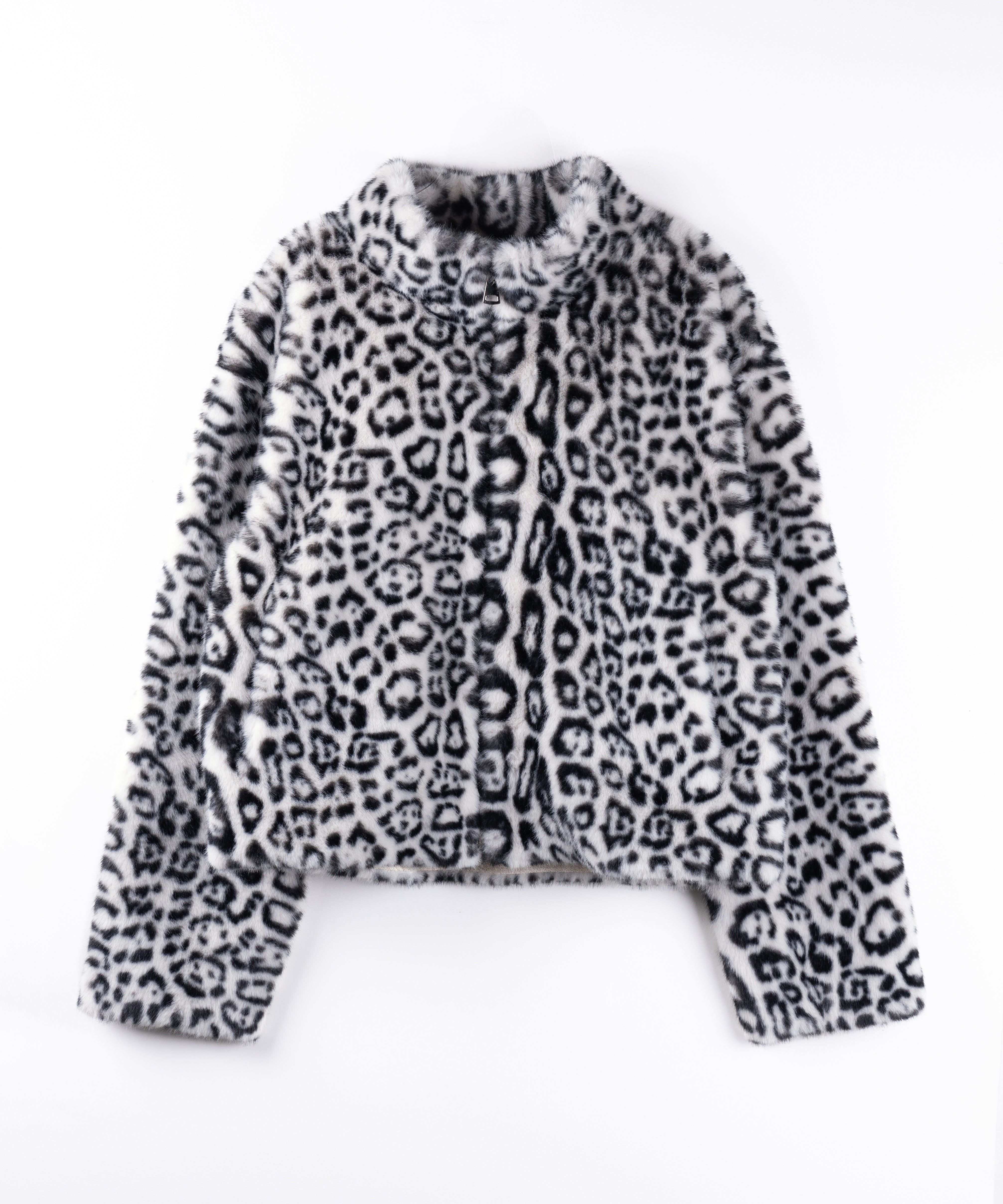 【 限定先行販売 】 leopard zipup  fake fur coat