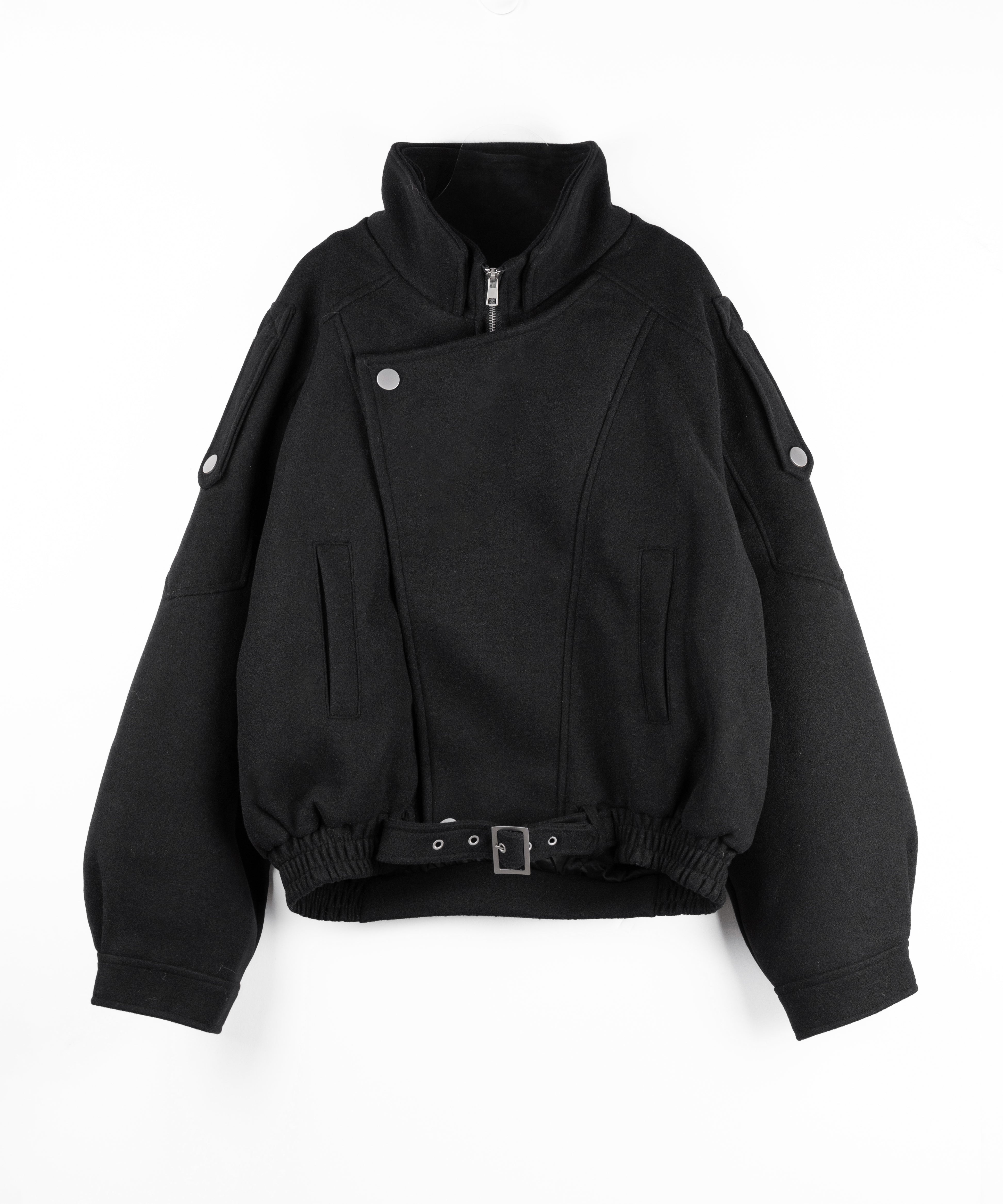 ウールライクベルテッドオーバーコート ／ wool like belted over coat