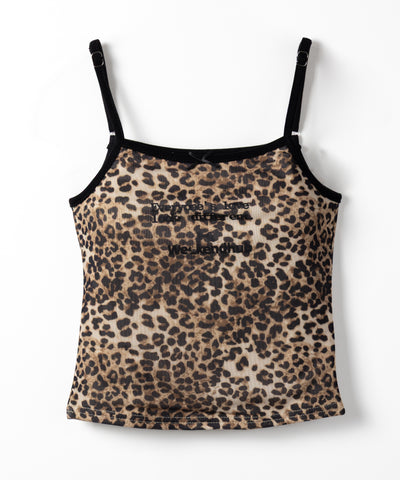 レオパードロゴパイピングキャミソール ／ leopard logo piping camisole