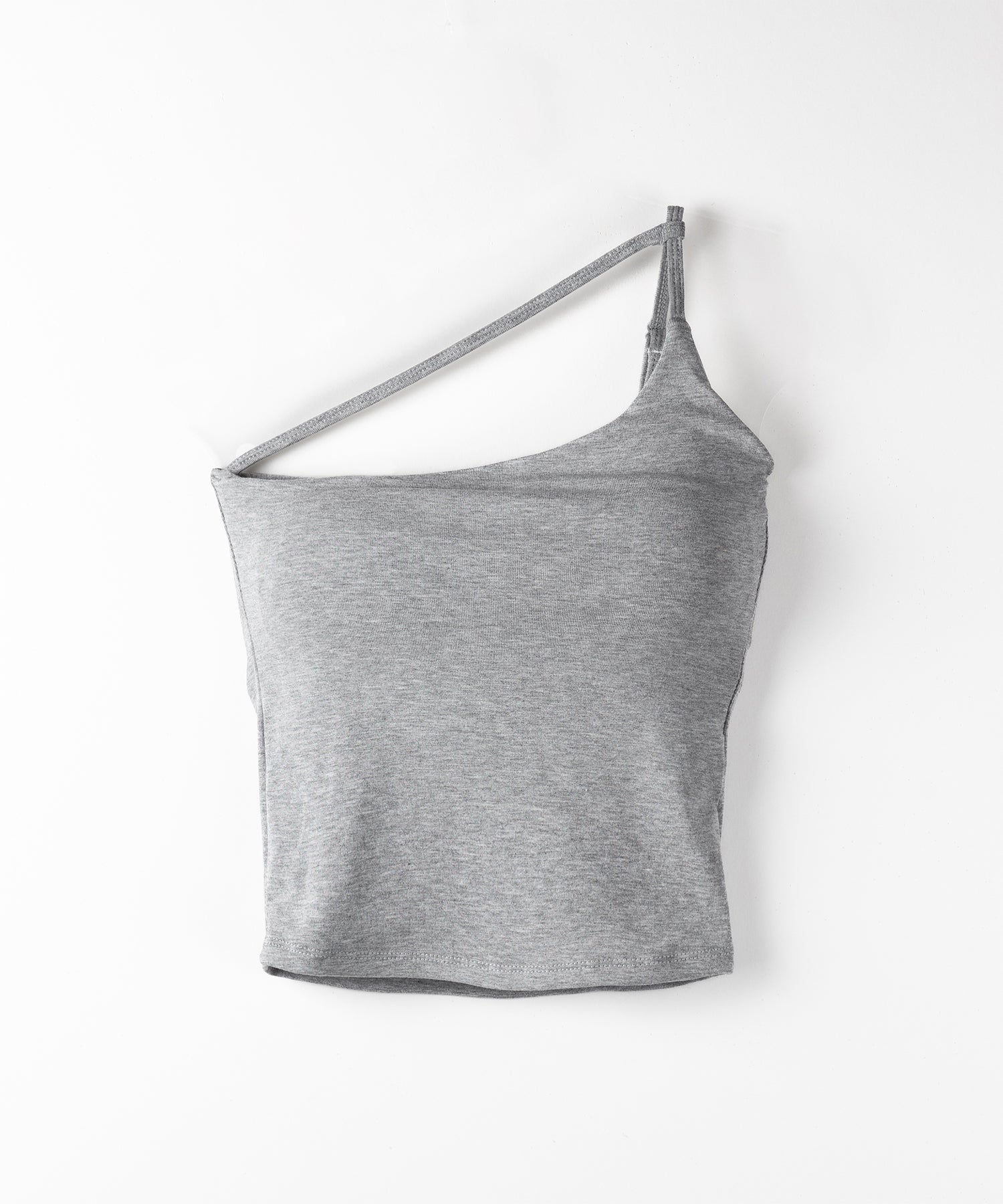 【 ３color ／ カップ付 】ラインストラップワンショルキャミソール ／ line strap one shoulder camisole