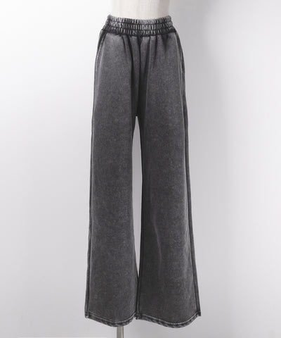 【 セットアップ 】ピグメントヴィンテージショートパーカー ＋ ワイドパンツ SET ／ pigment vintage short hoodie + wide pants SET