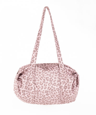 ヴィンテージライクピンクレオパードミニボストンショルダーバッグ　／ vintage like pink leopard mini boston shoulder bag