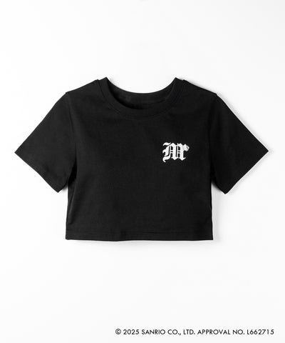 【 HELLO KITTY × me+em select 】ハローキティ M LOGO ショートTシャツ ／ Hello Kitty M LOGO Short T-shirt 【 セットアップ着用可能 】