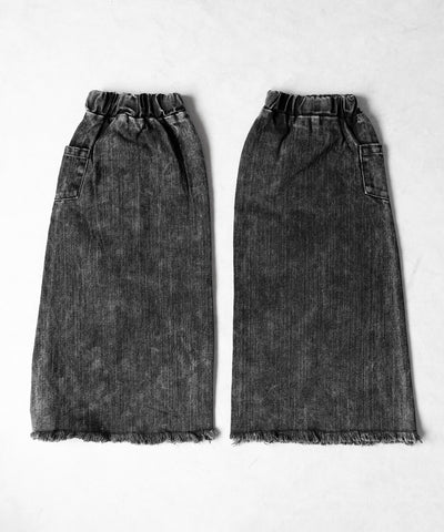 【 セットアップ着用可能 】ヴィンテージケミカルブリーチデニムレッグカバー ／ vintage chemical bleach denim leg cover