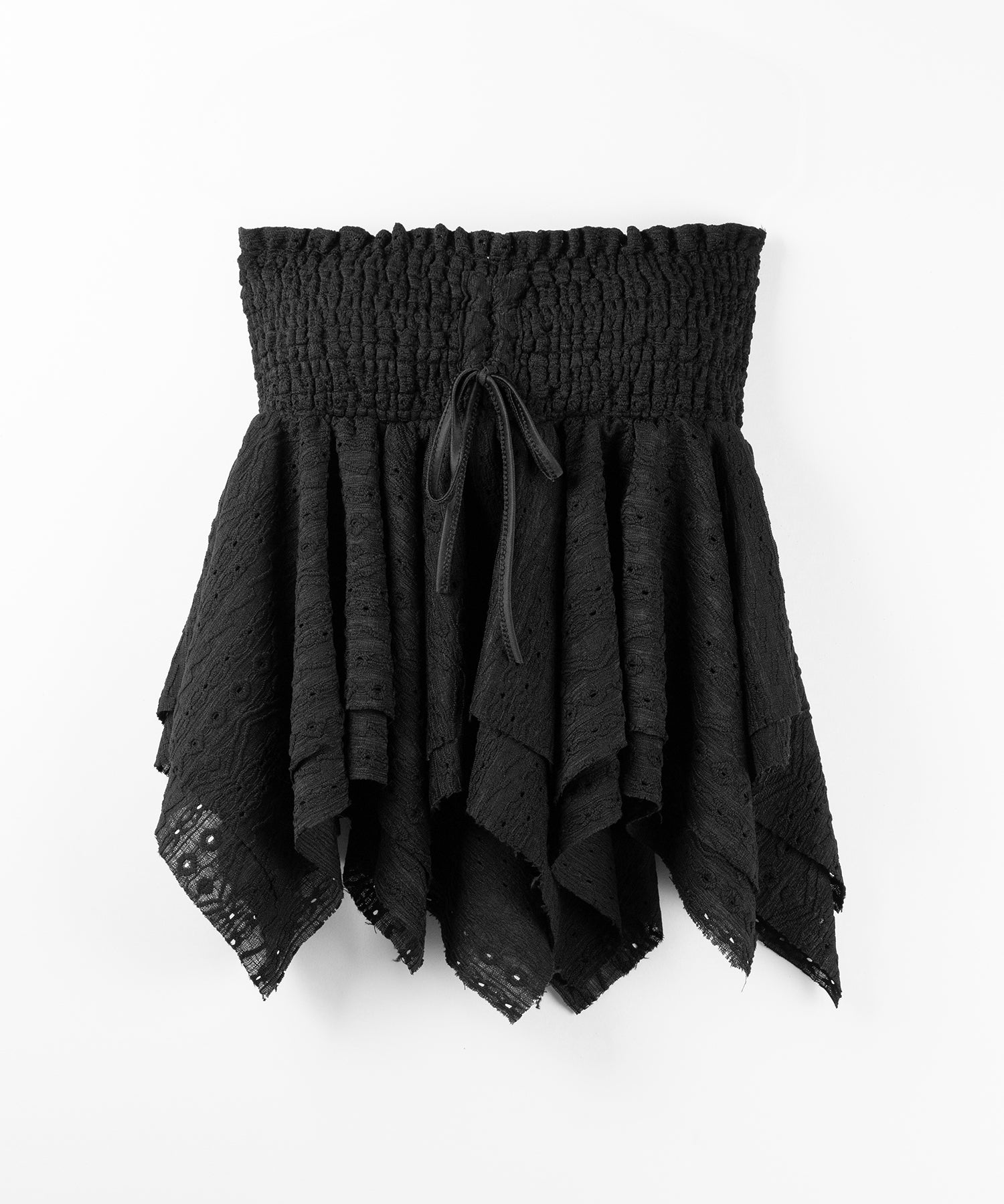 【 トップスとしても使える２WAY 】シャーリングリボンフリルビスチェミニスカート ／ shirring ribbon frill bustier mini skirt