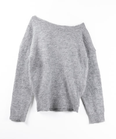 オフショルダーレディニットミニワンピース ／ off shoulder lady knit mini onepiece