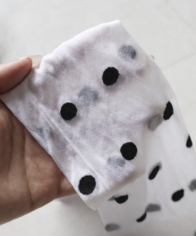 ドットニーハイシアーハイソックス ／ Dot knee high sheer high socks