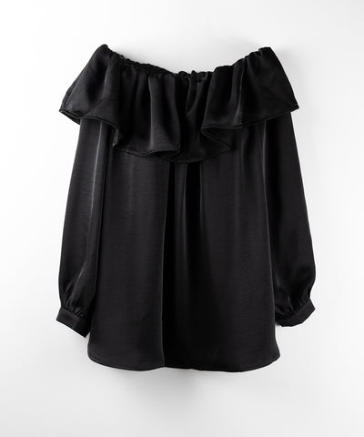 【 ２color 】オフショルダーフリルオーバーミニワンピース ／ off shoulder frill over mini onepiece