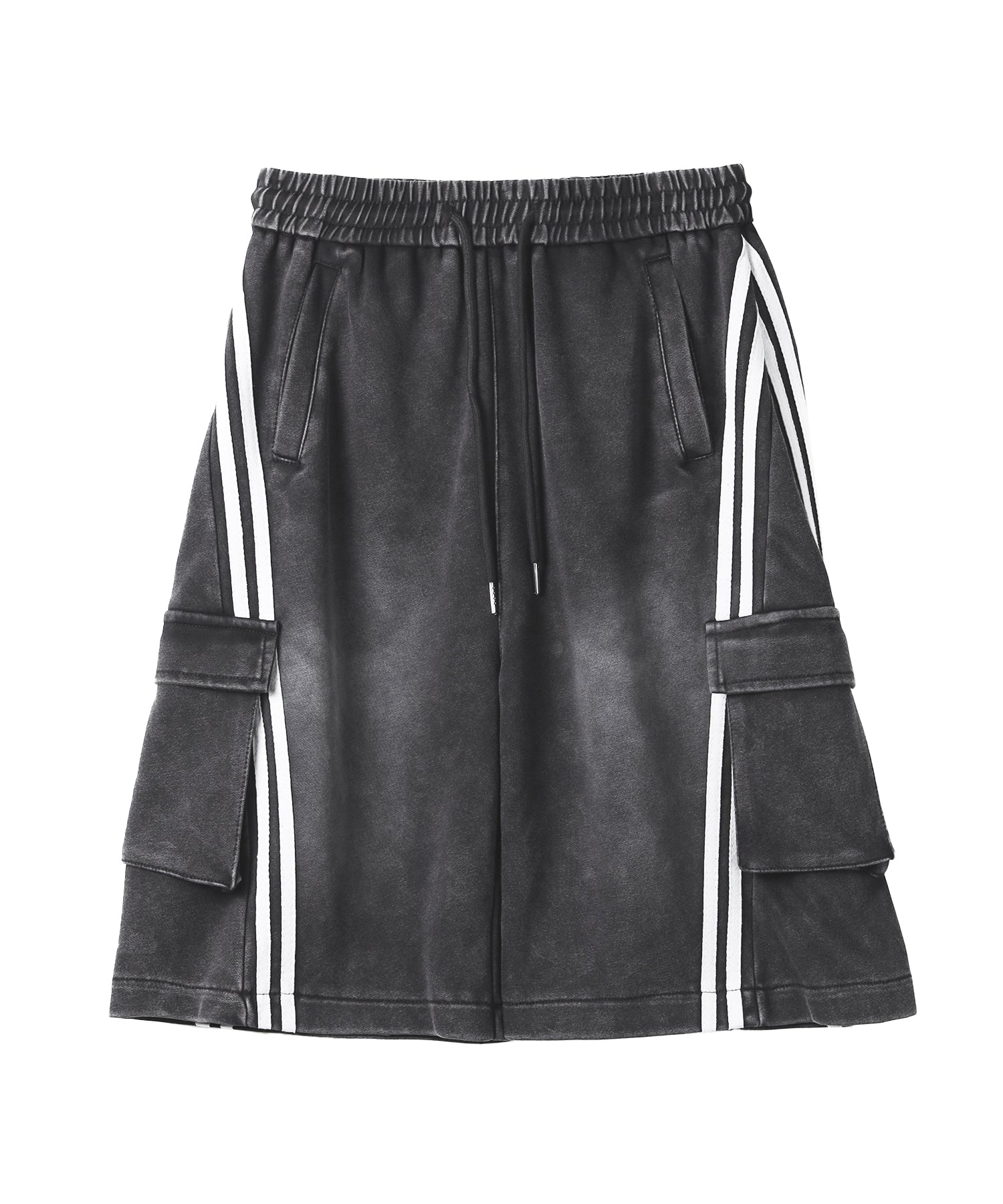 サイドラインヴィンテージワイドカーゴスウェットハーフパンツ / sideline vintage wide cargo sweat half pants