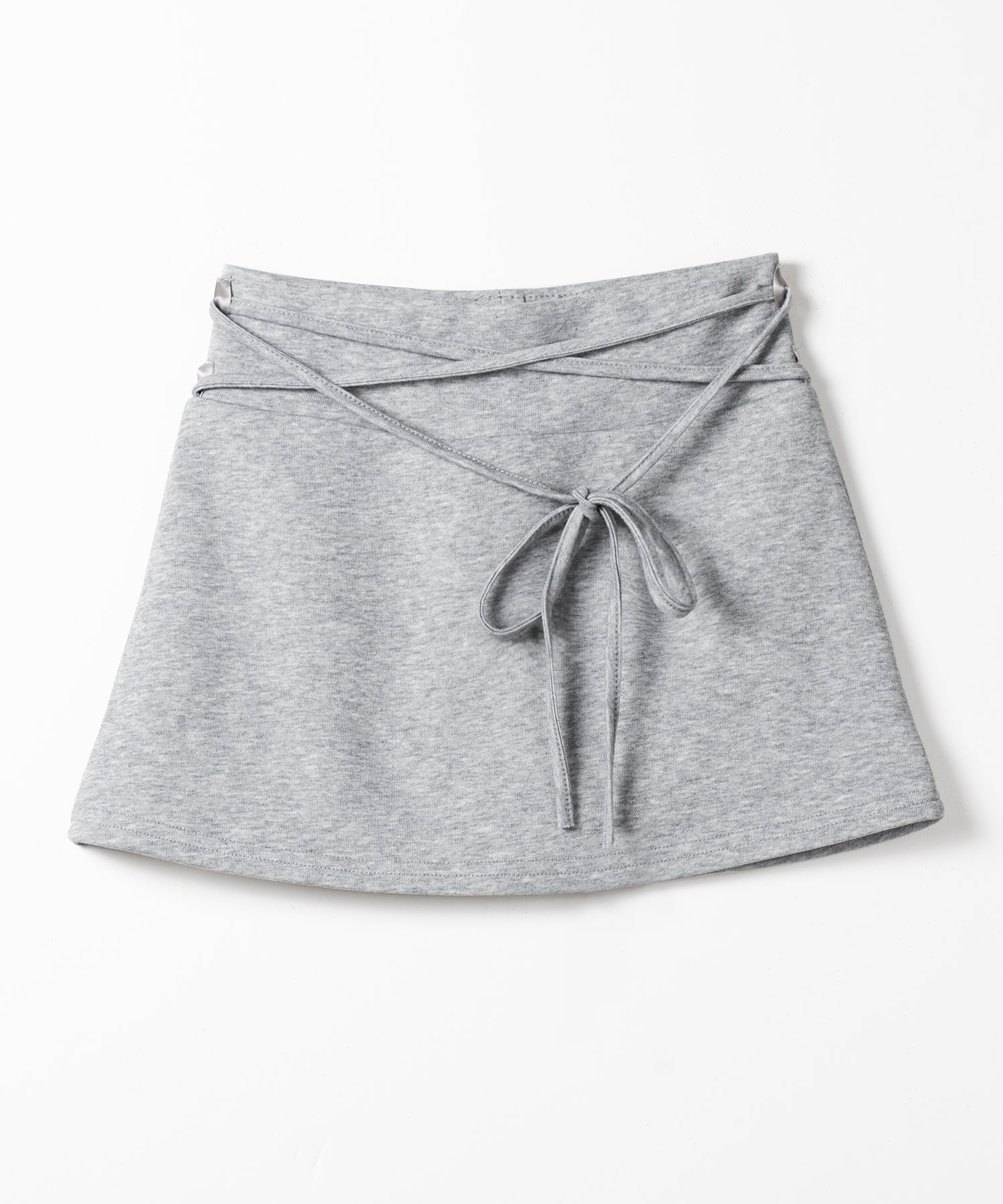 【 インパン裏地付き 】ストリングリボンミニスカート ／ string ribbon mini skirt