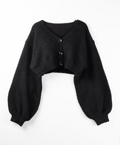 【セットアップ可能 】マシュマロタッチショートカーディガン ／ marshmallow touch short cardigan