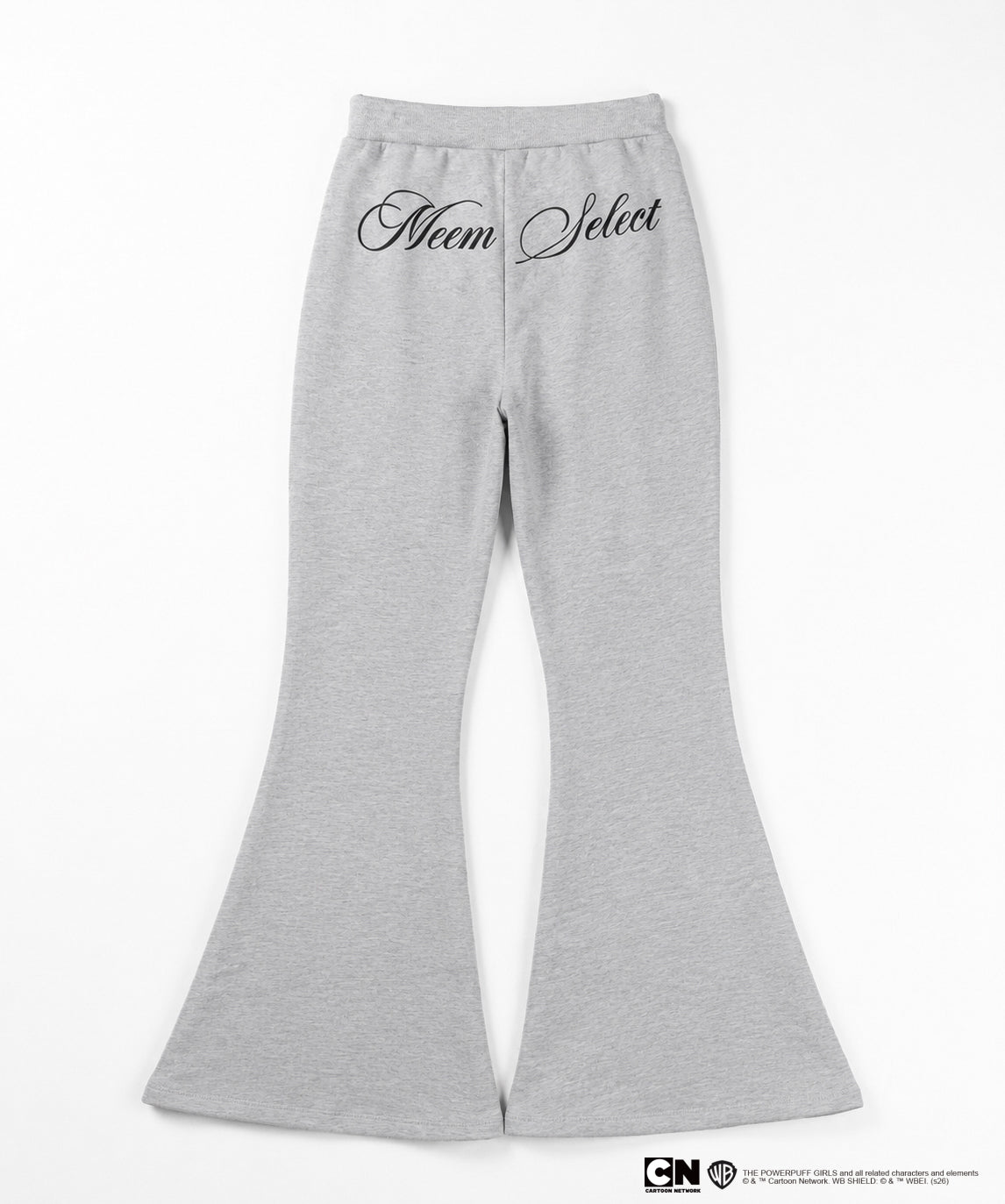 【THE POWERPUFF GIRLS】パワーパフガールズバックレタリングロゴスウェットフレアパンツ / back lettering logo sweat flare pants【 セットアップ着用可能 】