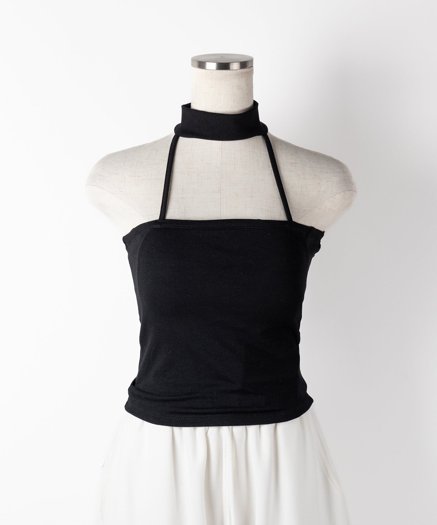 【 ３color ／ カップ付 】ダブルラインストラップチョーカーキャミソール ／ double line strap choker camisole