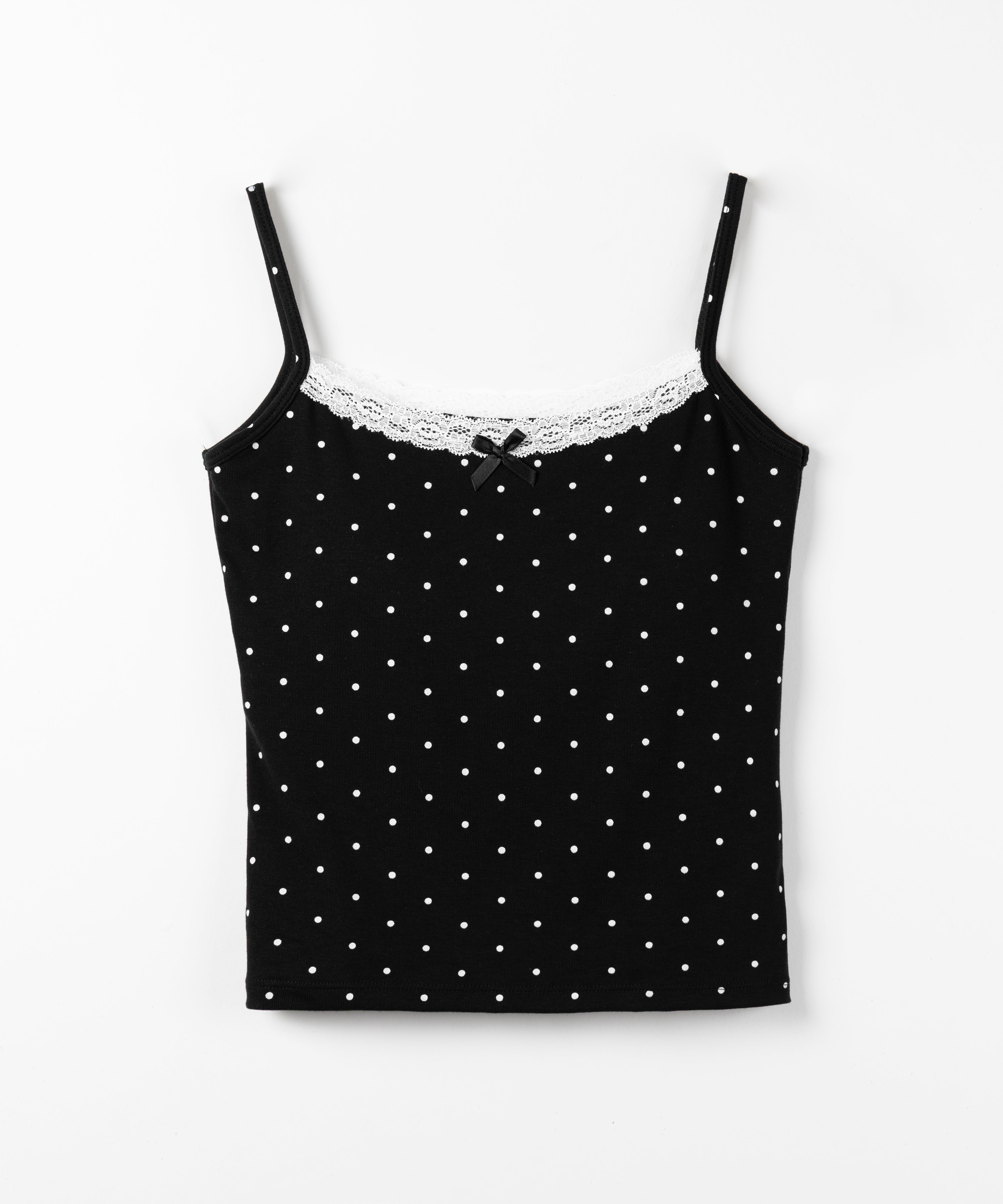 ミニリボンドットレースキャミソール ／ mini ribbon dot lace camisole