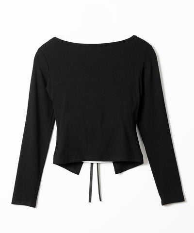 フリルレイヤードリボンカーディガントップス ／ frill layered ribbon cardigan tops