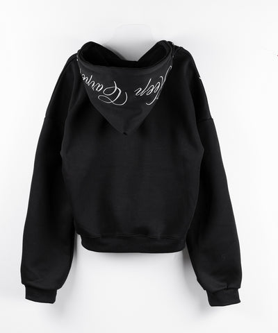 【 セットアップ 】レタリングロゴ刺繍ジップアップパーカー＆ショートパンツ ／ lettering logo embroidery zip-up hoodie ＆ short pants SETUP