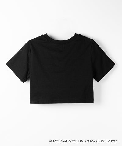 【 HELLO KITTY × me+em select 】ハローキティ M LOGO ショートTシャツ ／ Hello Kitty M LOGO Short T-shirt 【 セットアップ着用可能 】