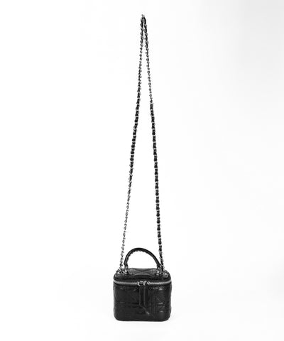 ハートキルティングミニバニティバッグ / heart quilted mini vanity bag