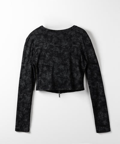 【 ２color 】ダブルジップヴィンテージカットソーカーディガン ／ double zip vintage cut sew cardigan