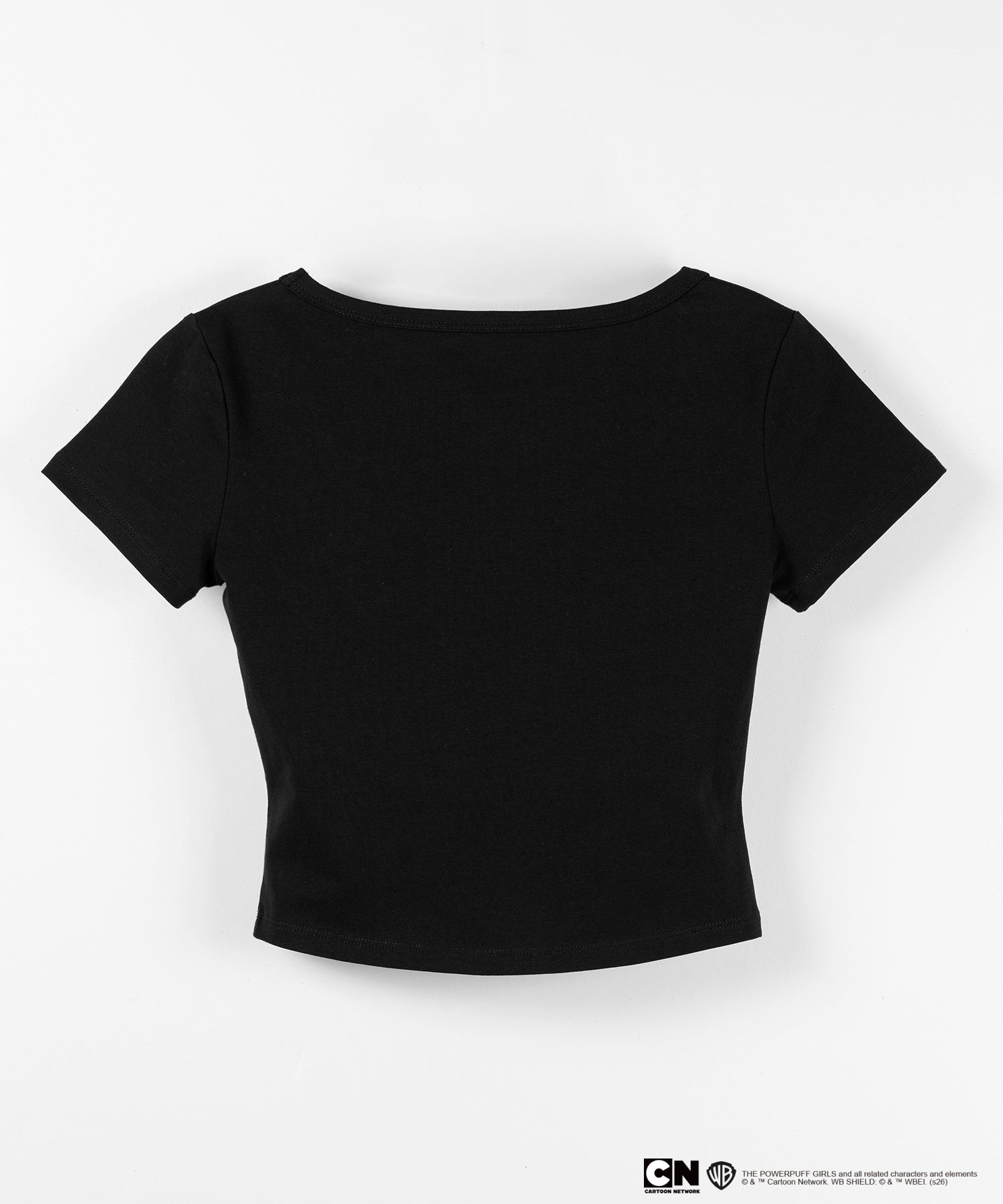 【THE POWERPUFF GIRLS】パワーパフガールズミニプリントスクエアネックショートＴシャツ /mini print square neck short T-shirt【 セットアップ着用可能 】