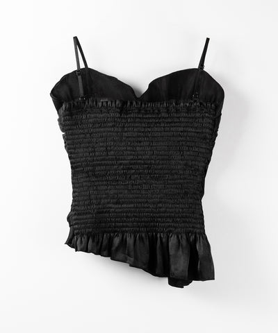 【 ２color 】オーガンジーボリュームフリルビスチェ ／ organdy volume Frill Bustier