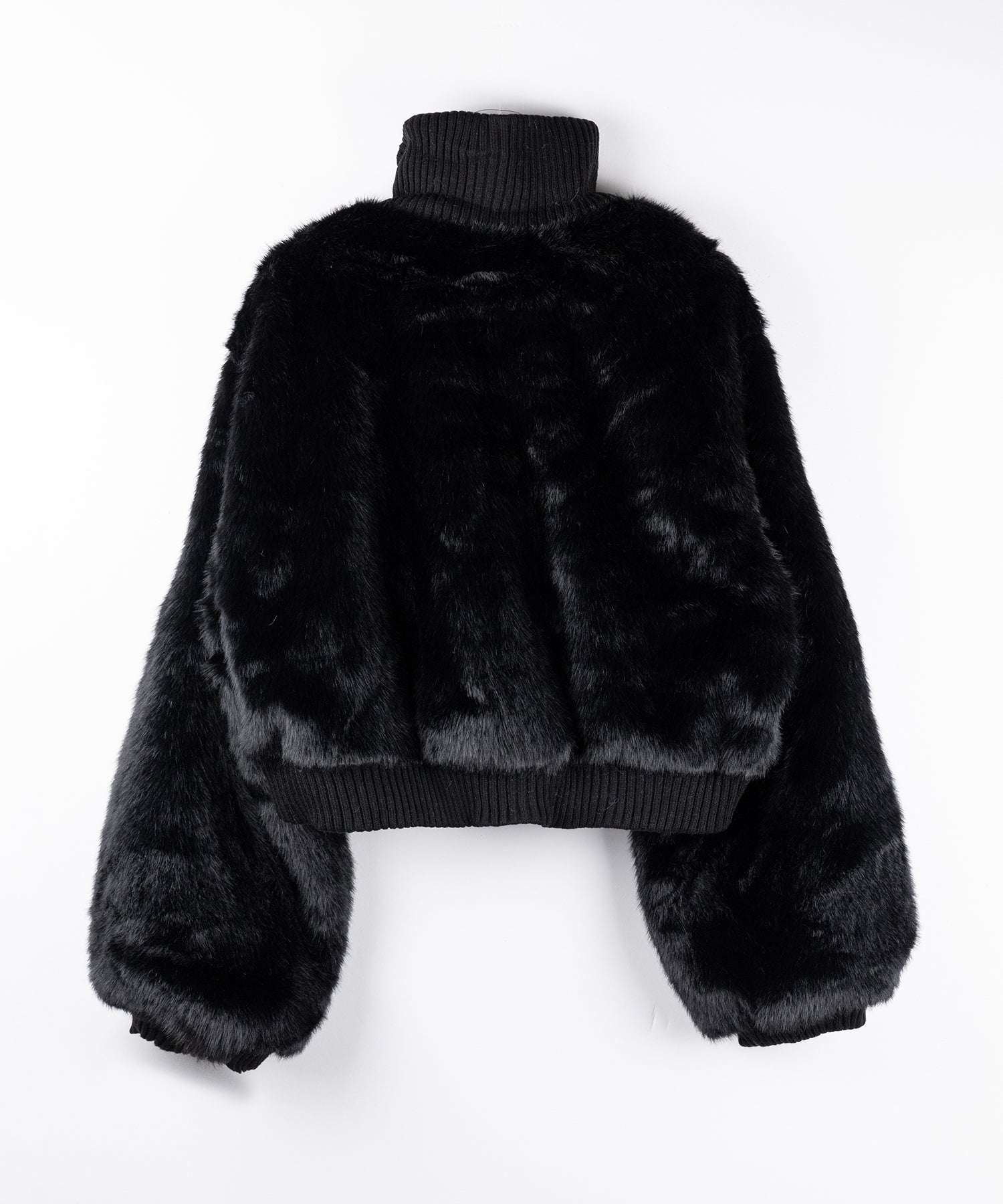 【 限定先行販売 】スタンドネックリブフェイクファーショートブルゾン ／ standneck lib fakefur short blouson