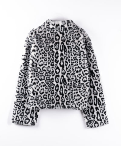 【 限定先行販売 】 leopard zipup  fake fur coat
