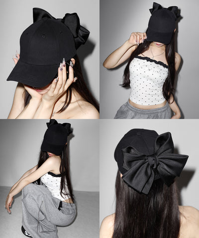 バックリボンキャップ ／ back ribbon CAP