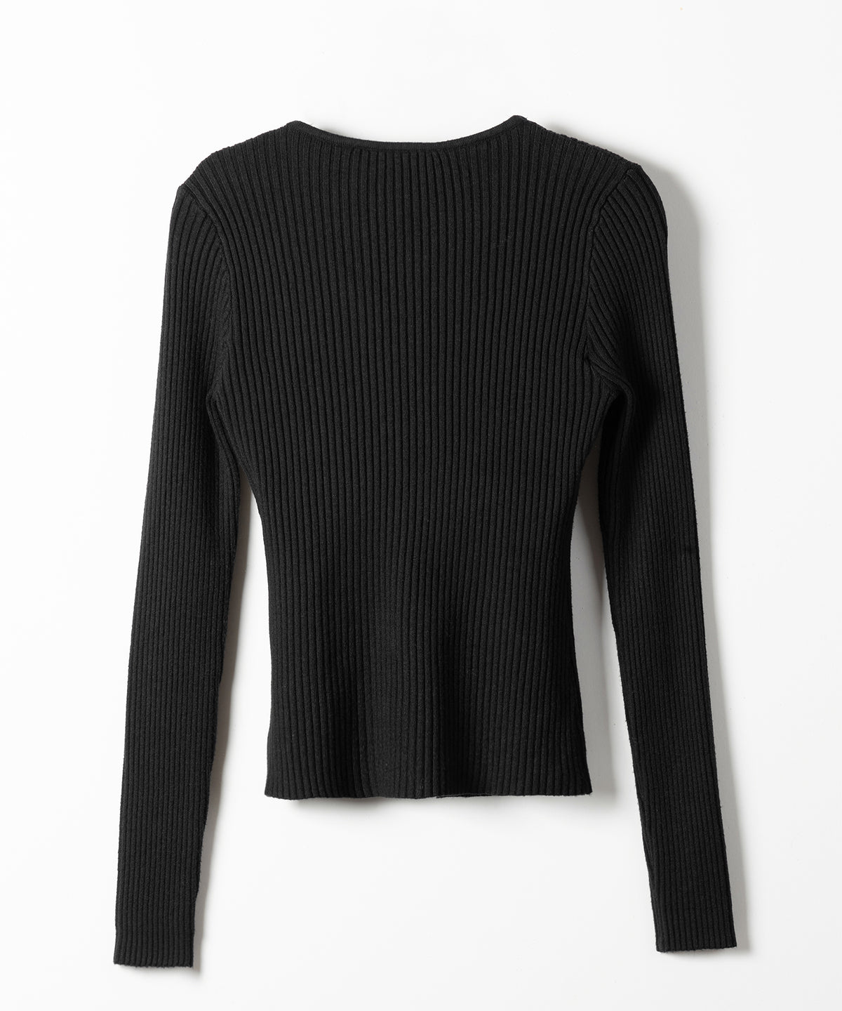 ダブルジップスリムリブニットカーディガン ／ double zip slim rib knit cardigan