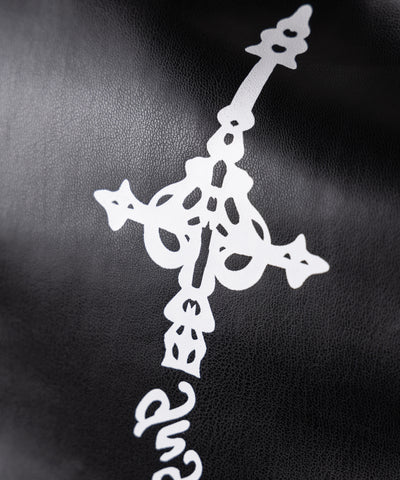 【 限定先行販売 】cross design fakeleather bare tops