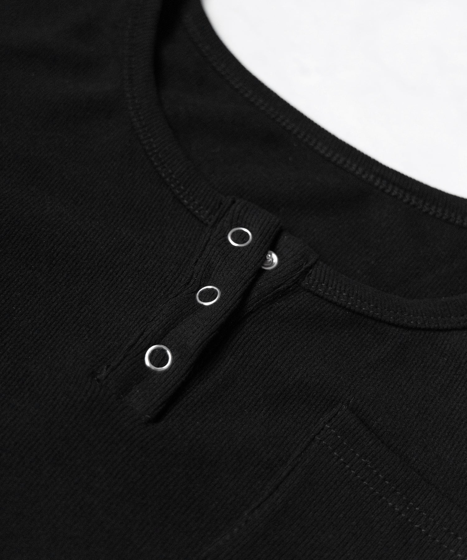 裏起毛ヘンリーネックスリムトップス ／ urakimo henry neck slim tops
