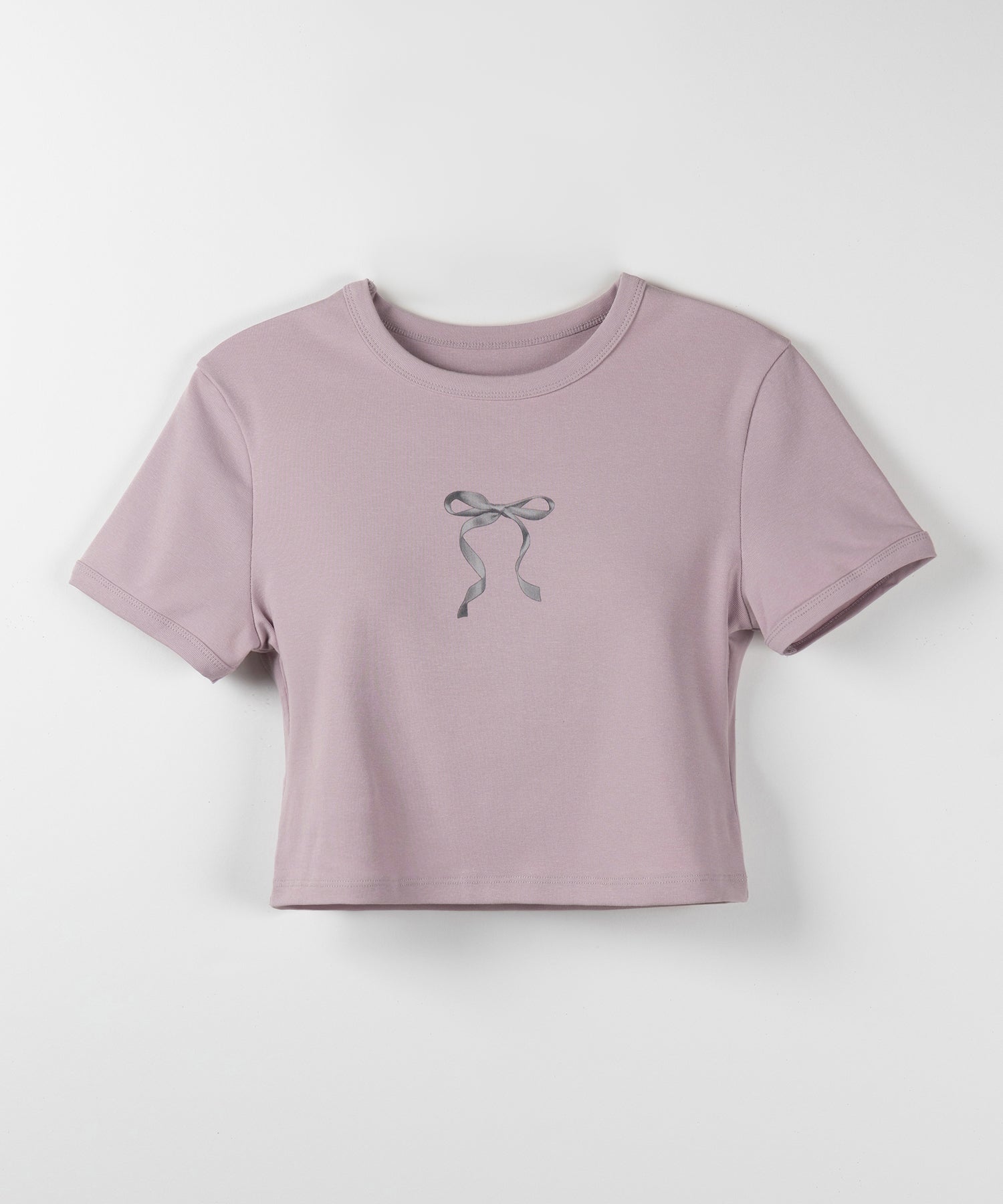 【 ４color 】ミニリボンショートちびＴシャツ ／mini ribbon short chibi Tee