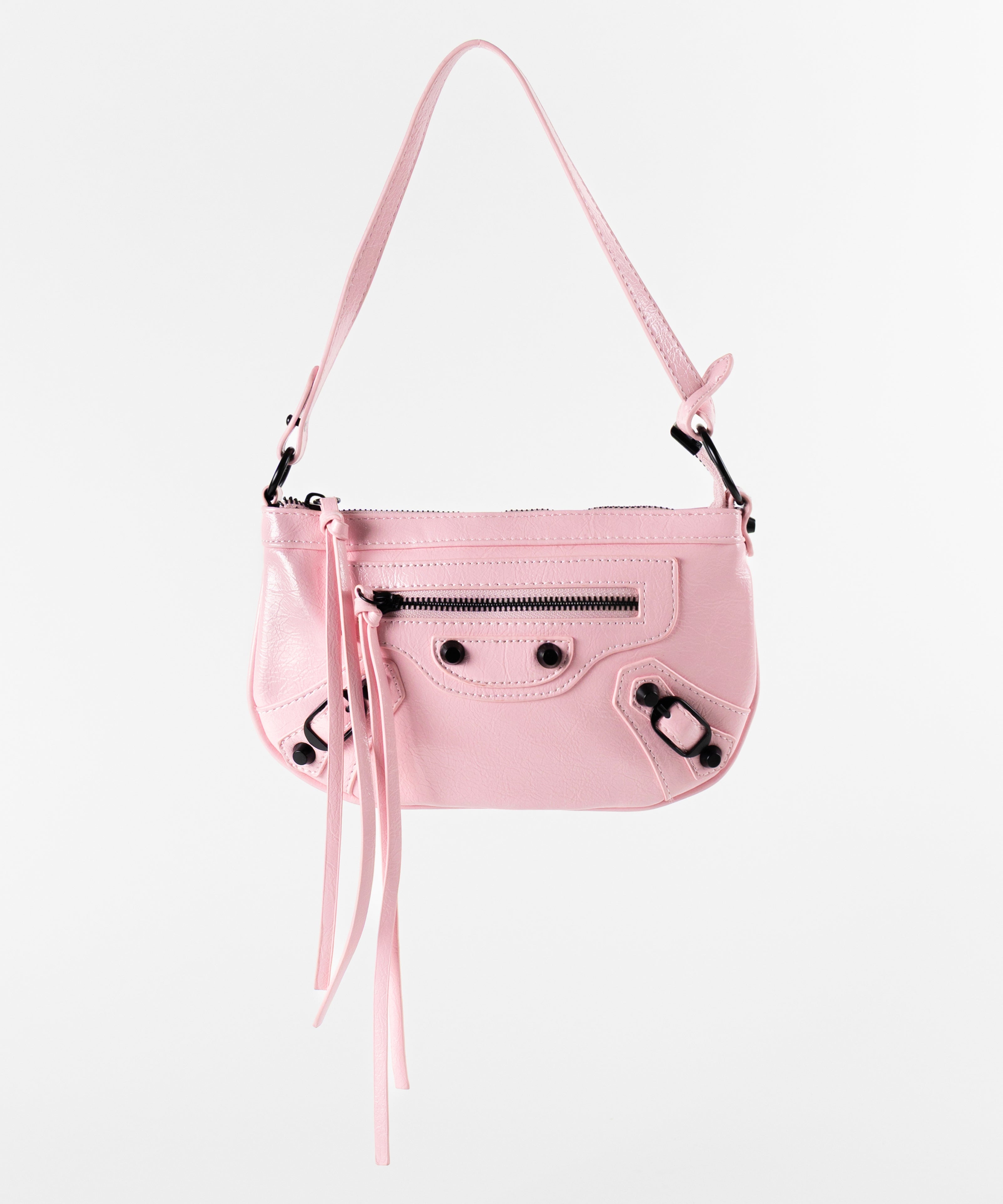 【 ショルダーストラップ付き２WAY 】ヴィンテージライクグランジミニハンドバッグ／ vintage like grunge mini hand bag