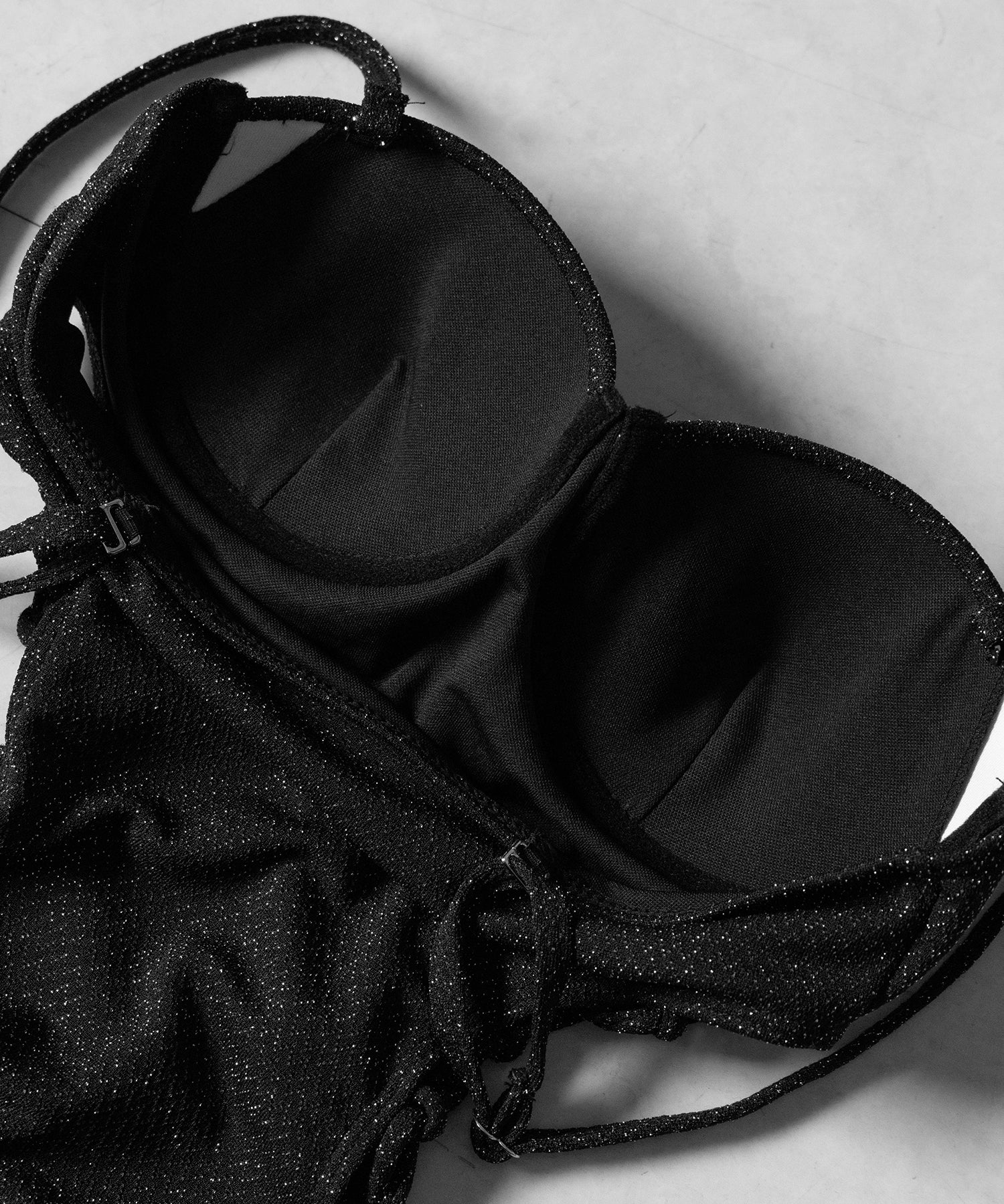 【 レディース水着 】ラメレースアップカットアウトワンピース水着 ／ lame laceup cutout onepiece swimwear