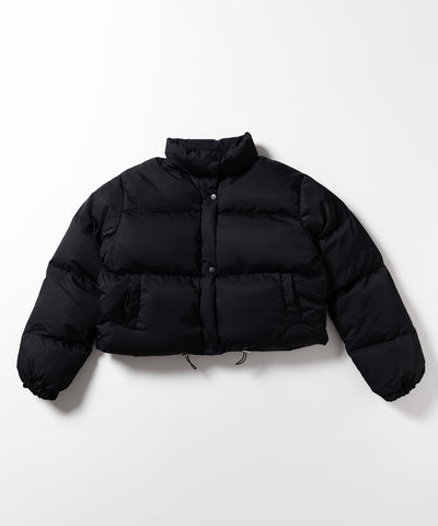 【裾絞り可能２WAY 】ニュアンスカラーショートパフダウンジャケット