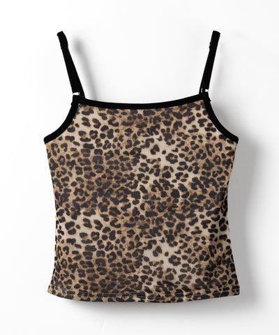 レオパードロゴパイピングキャミソール ／ leopard logo piping camisole
