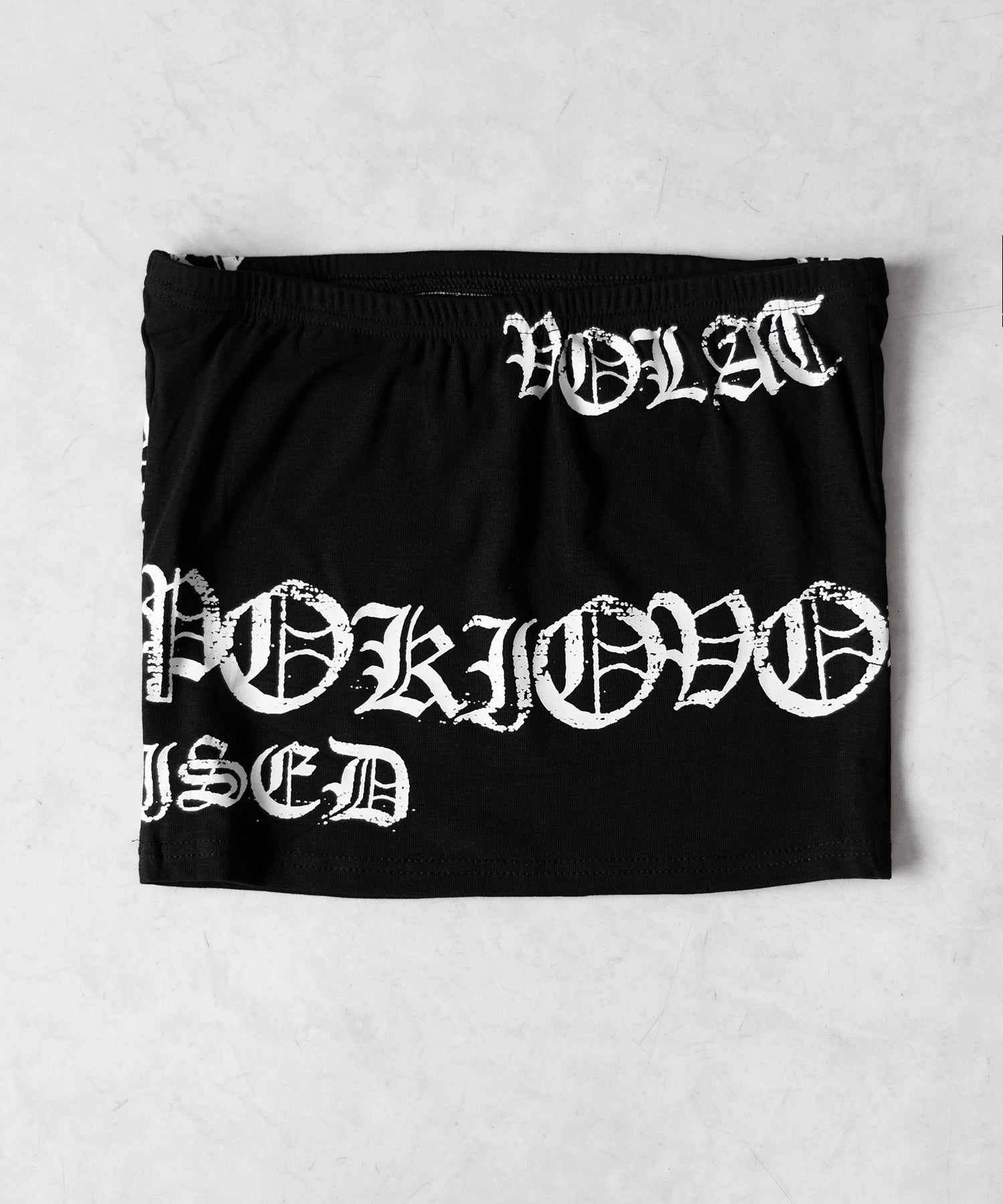 グランジロゴチューブベアトップ ／ grunge logo tube bare top