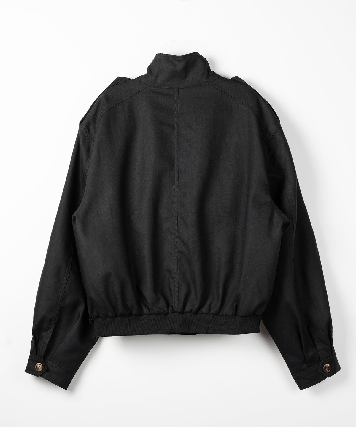スタンドカラーオーバーショートトレンチコート ／ stand collar over short trench coat