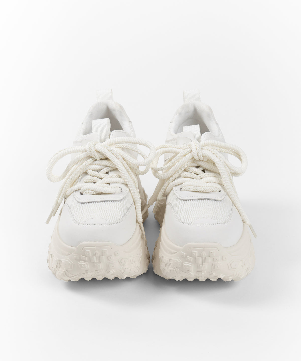 【 +10.5cm盛れ 】レースアップ厚底スニーカー ／ +10.5cm lace-up platform sneakers