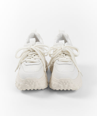 【 +10.5cm盛れ 】レースアップ厚底スニーカー ／ +10.5cm lace-up platform sneakers