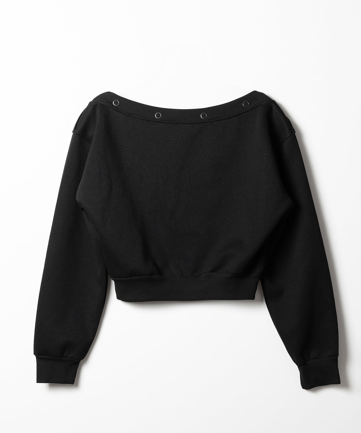 レタリングロゴワンショルスウェットトップス ／ Lettering logo one-shoulder sweat tops