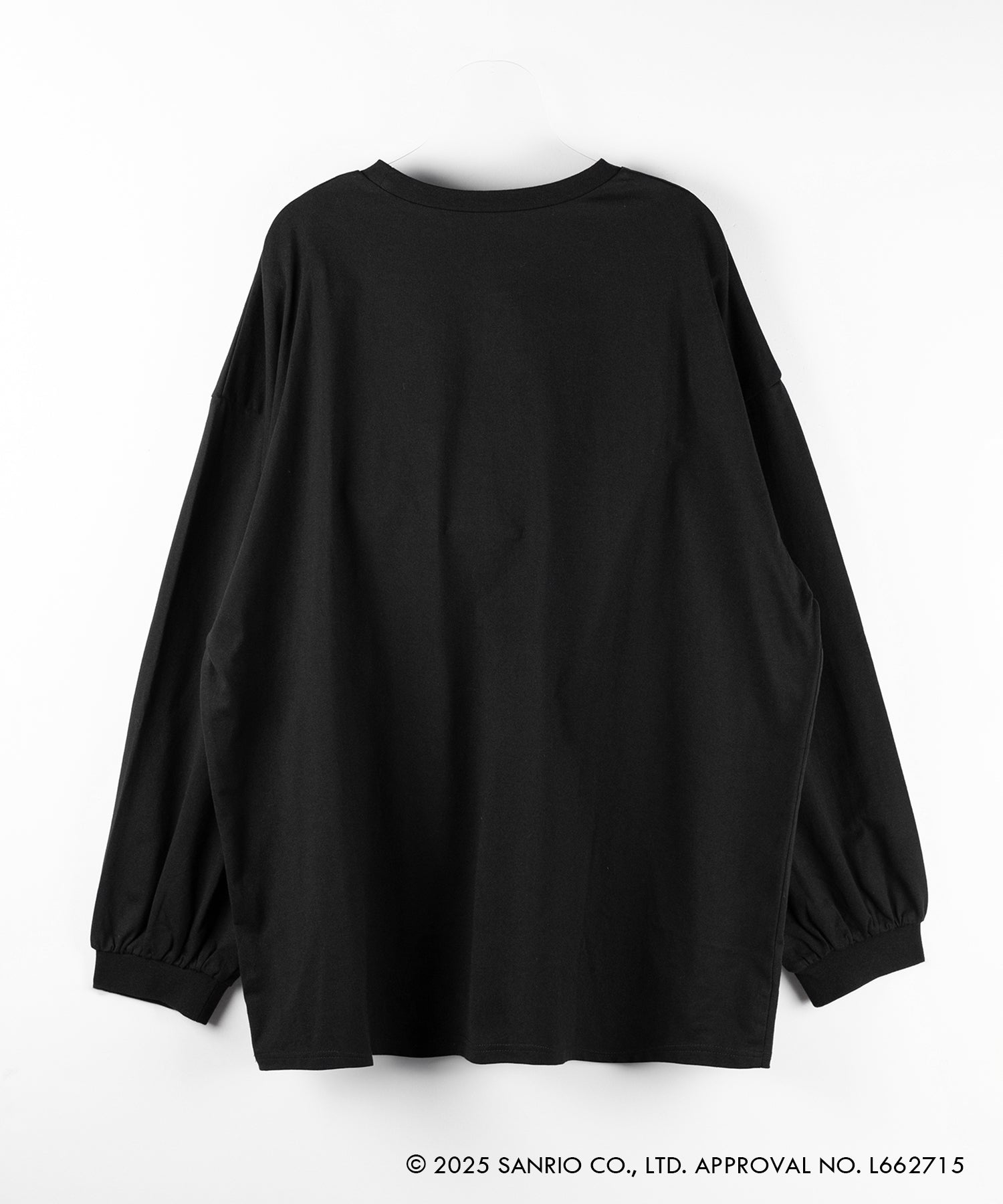 【 HELLO KITTY × me+em select 】ハローキティ刺繍長袖ビッグロンT ／ Hello Kitty embroidery big long sleeve T-Shirts【 セットアップ着用可能 】